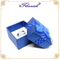 Logo personnalisé de papier d'art bleu et boîte de papier de bijoux de bracelet polychrome de conception