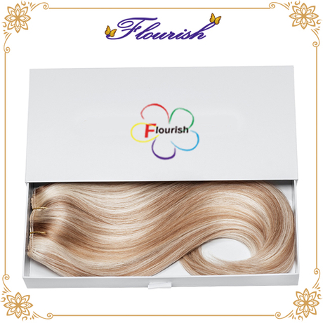 Boîte de tiroir d'extension de cheveux en carton de style simple