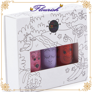 Boîte à ongles scintillante pour salon de beauté chic pour femmes
