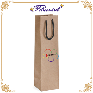 Brown Kraft Paper Wine Champagne Beer Drinks Packaging Bag