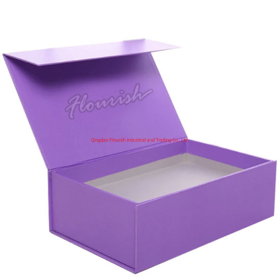 Boîte de papier cosmétique d'emballage de parfum de carton rigide de rectangle fait sur commande