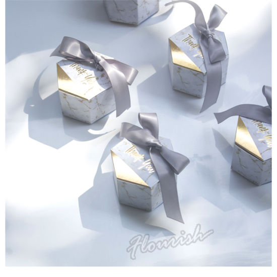 Vente chaude nouveau design élégant marbre couleur bijoux cadeau emballage boîte