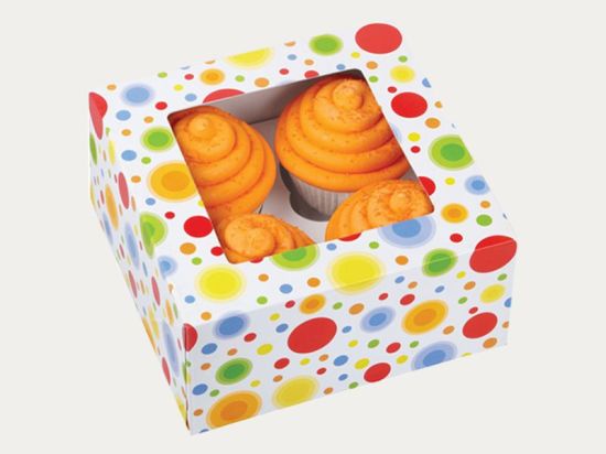 Boîte de stockage de beignets personnalisée avec fenêtre