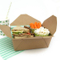 Boîte de fenêtre de sandwich à pizza biodégradable personnalisable de qualité alimentaire