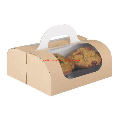 Boîte de papier kraft écologique à emporter de pain