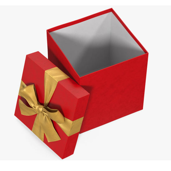Boîte-cadeau surprise de grande taille en carton rigide avec logo personnalisé