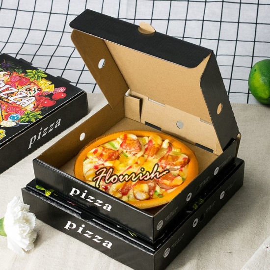 Boîte de nourriture d'emballage de tranche de pizza de taille mini