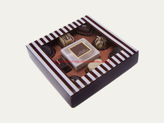 Boîte-cadeau de bonbons de confiserie rectangle classique