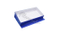 Boîte de parfum en carton carré bleu élégant promotionnel