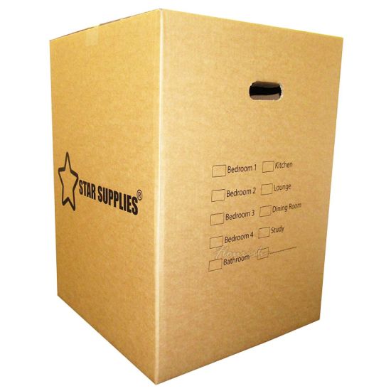 Boîte de papier thermique imprimé ondulé recyclé durable