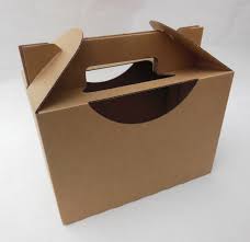 Boîte de papier ondulé de couleur brune pour l'emballage de fruits