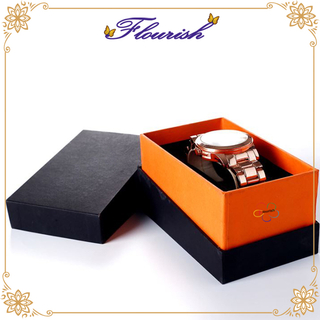 Coffret cadeau de luxe en papier d'emballage de montre de style de cou et d'épaule