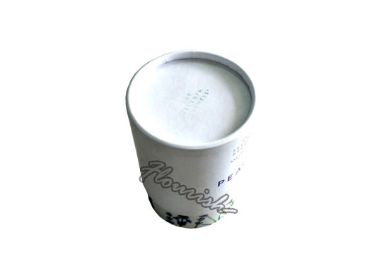 Boîte à soupe de café en papier kraft à tube rond