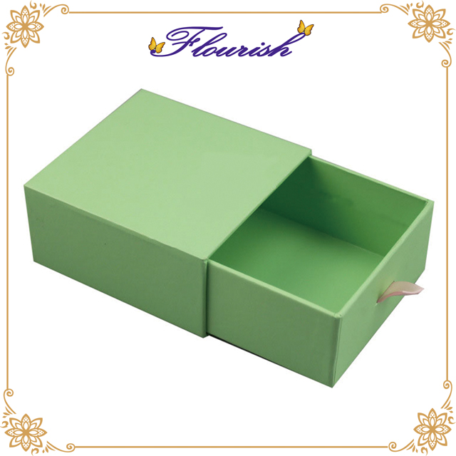 Boîte de papier coulissante de type feuille d'or pour emballage cosmétique