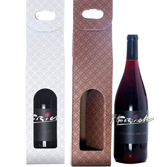 Boîte d'emballage de vin / boisson intégrée forte avec poignée de découpe