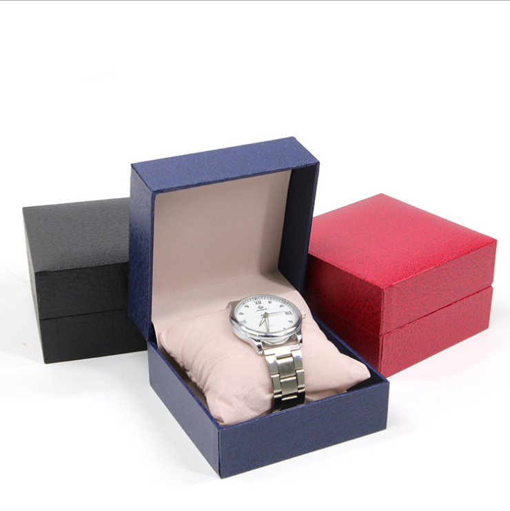 Boîte de montre en cuir PU de luxe en usine de Qingdao