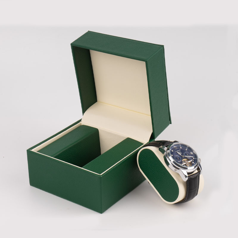 Boîte de montre en cuir PU de luxe en gros de fabricant de la Chine