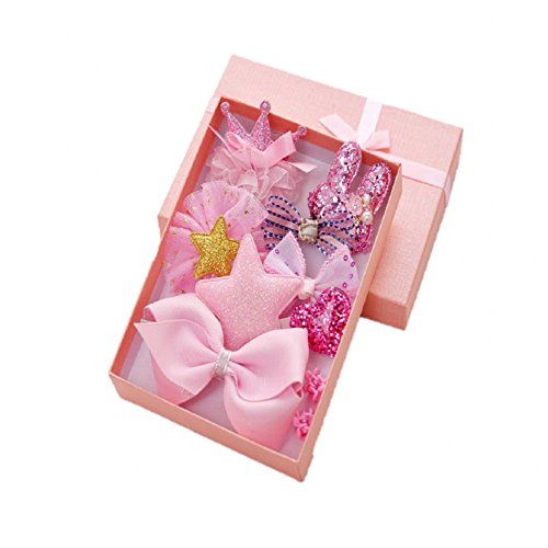 Accessoires pour cheveux roses pour filles avec épingle à cheveux avec fenêtre
